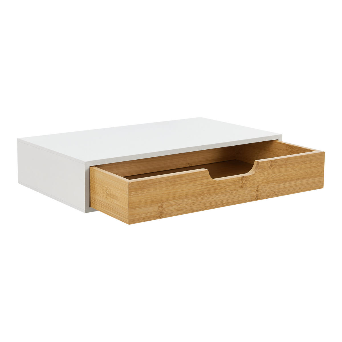 WANDREGAL-SET 2 TLG. Bokn - Weiß, Holz (40/8/24cm) - [en.casa]