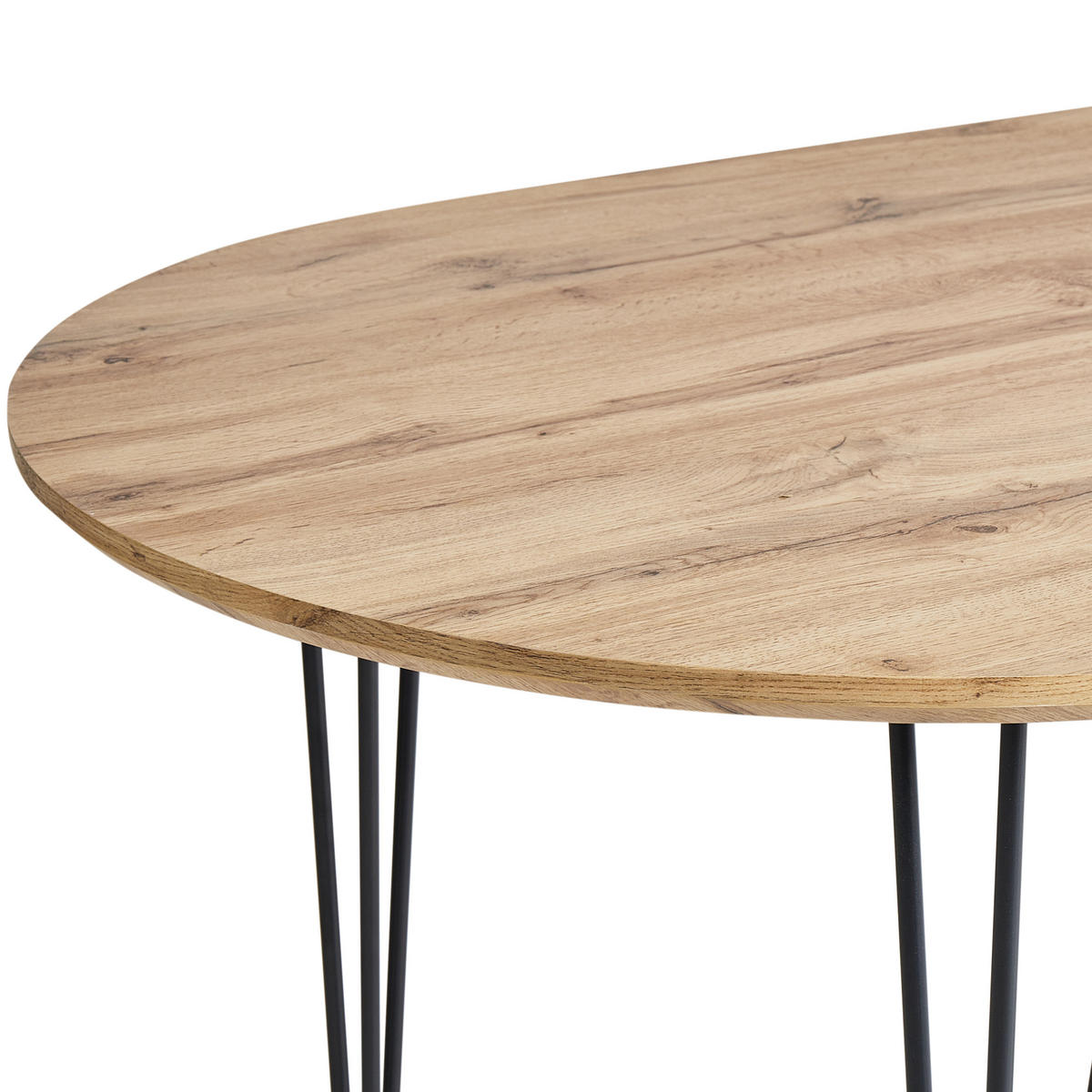 JÍDELNÍ STŮL Světle hnědý 160/90 cm Cavell - světle hnědá, kompozitní dřevo (160/90/75cm) - Beliani