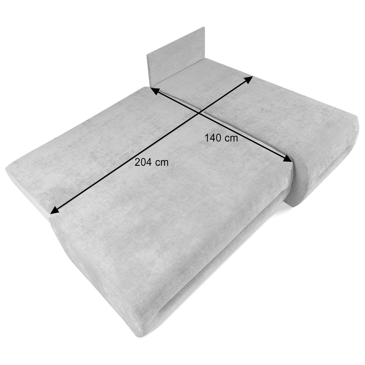 ECKSCHLAFSOFA Liana mit Schlaffunktion und Bettkasten, Rechts, Braun - Braun, Textil (154/206cm) - Beautysofa