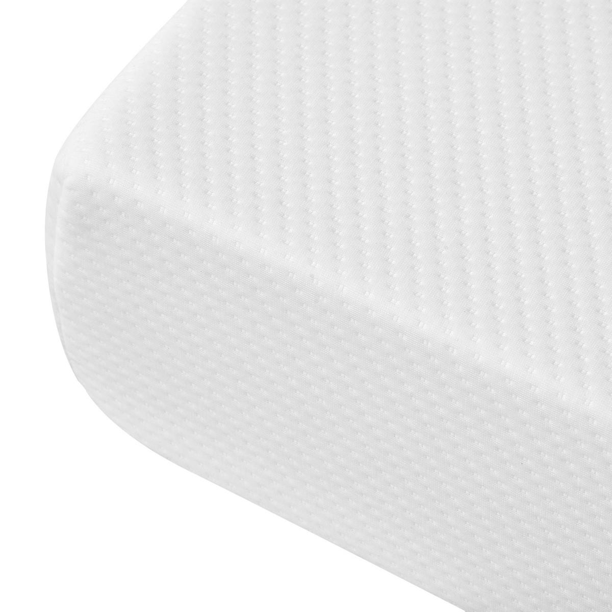 SCHAUMSTOFFMATRATZE Ergonomische H3 mit waschbarem Bezug - Weiß, Textil - Gisaae