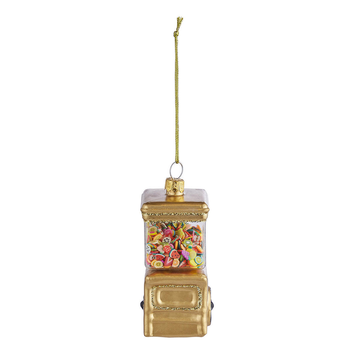 BAUMANHÄNGER Hang On Bonbon Wagen - Goldfarben, Glas (4/9/5cm) - Butlers