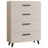 KOMMODE Oslo Kaschmir 80/40/112 cm - Kaschmir, Holzwerkstoff (80/112/40cm) - Matkam Möbel