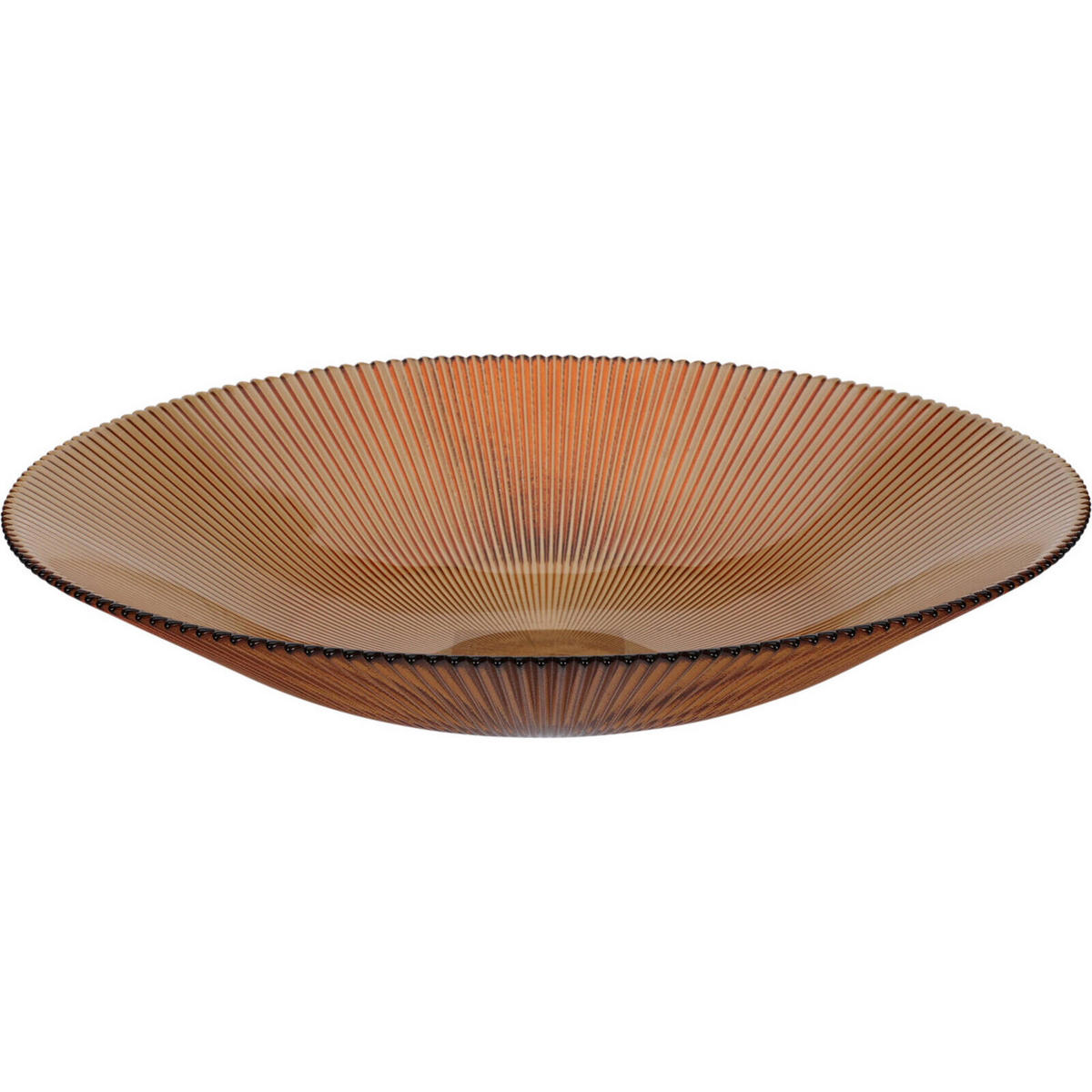 SCHALE Amber Ø 30 cm - Orange, Glas (30cm) - Home Styling Collection