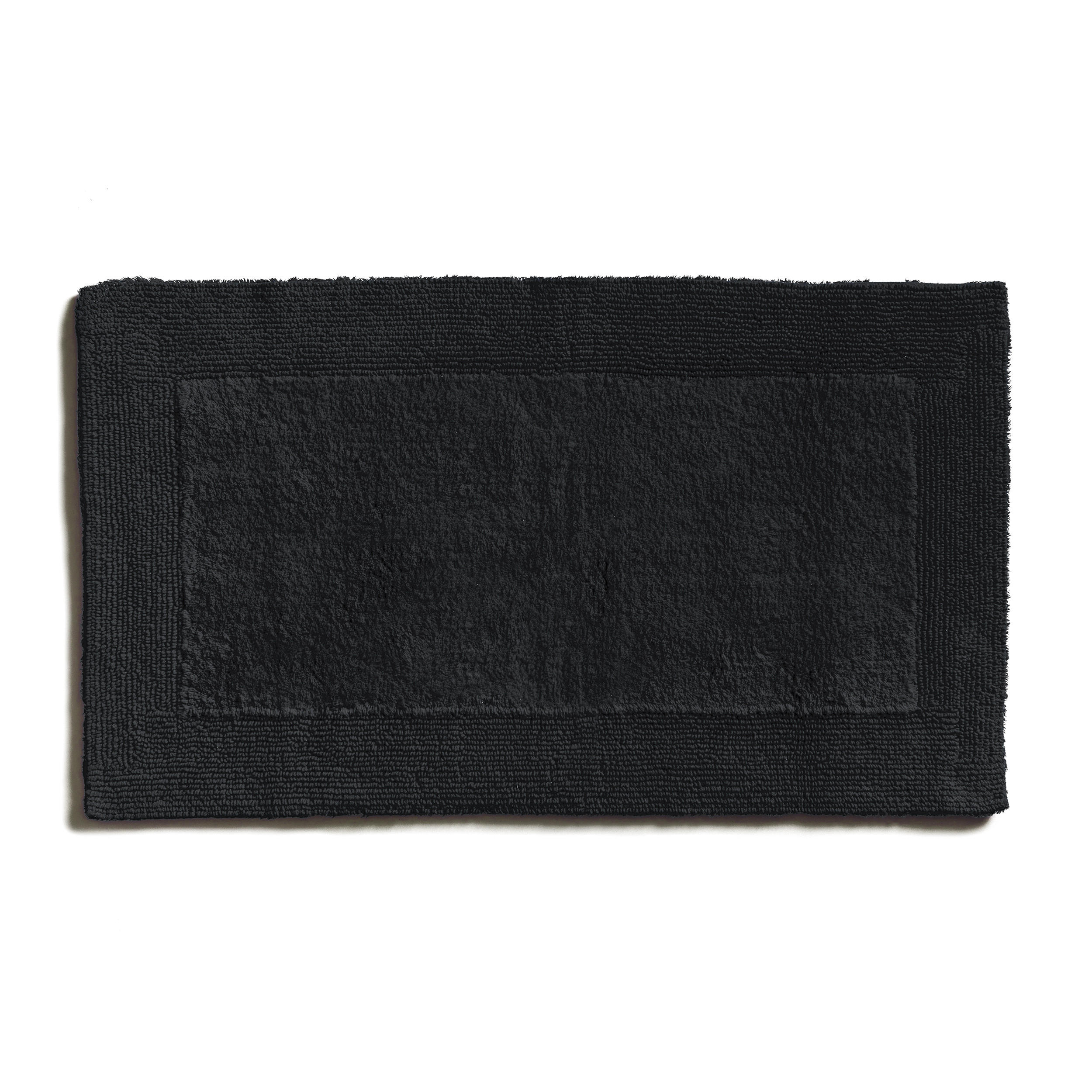 BADEMATTE DOUBLEFACE - Schwarz, Textil (60/100cm) - MÖVE