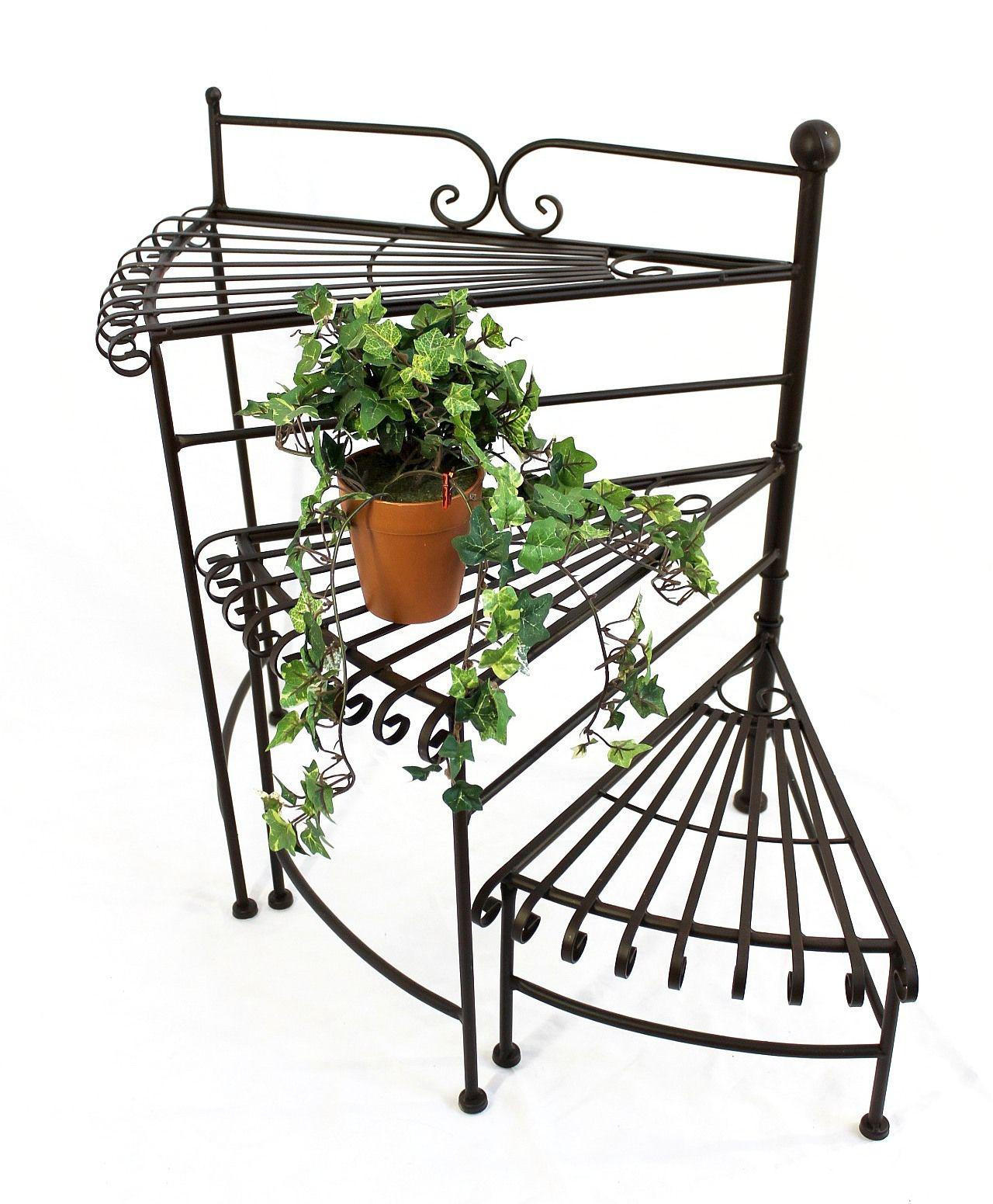 DanDiBo Blumentreppe Braun 56x64x56 cm
