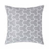 KISSENHÜLLE Jacquard geometrisch 60/60 cm - Grau, Textil (60/60cm) - Homescapes