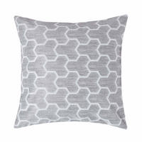 KISSENHÜLLE Jacquard geometrisch 60/60 cm - Grau, Textil (60/60cm) - Homescapes