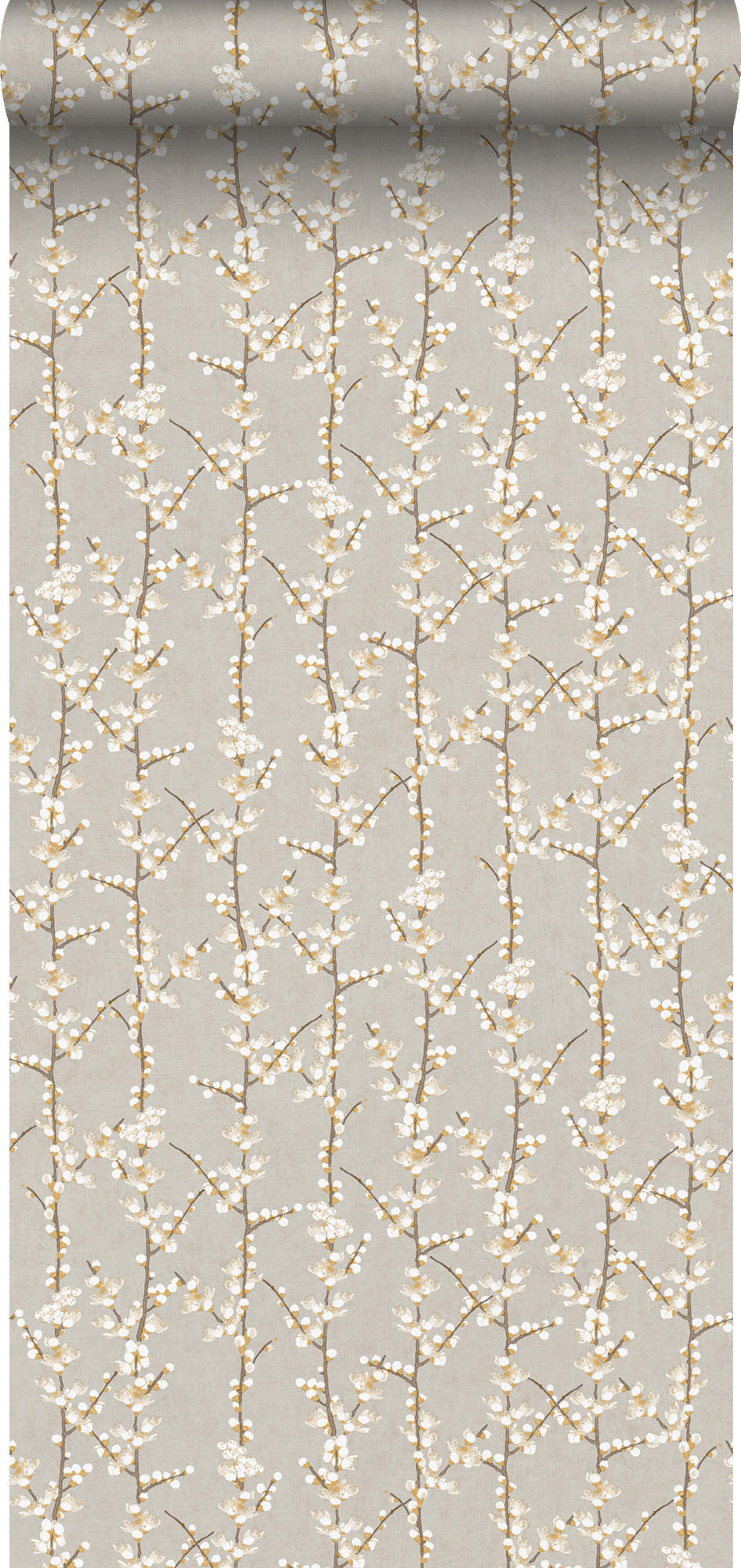 TAPETE Blüte 53 cm x 10 m - Grau, Papier (53/1000cm) - Sanders & Sanders