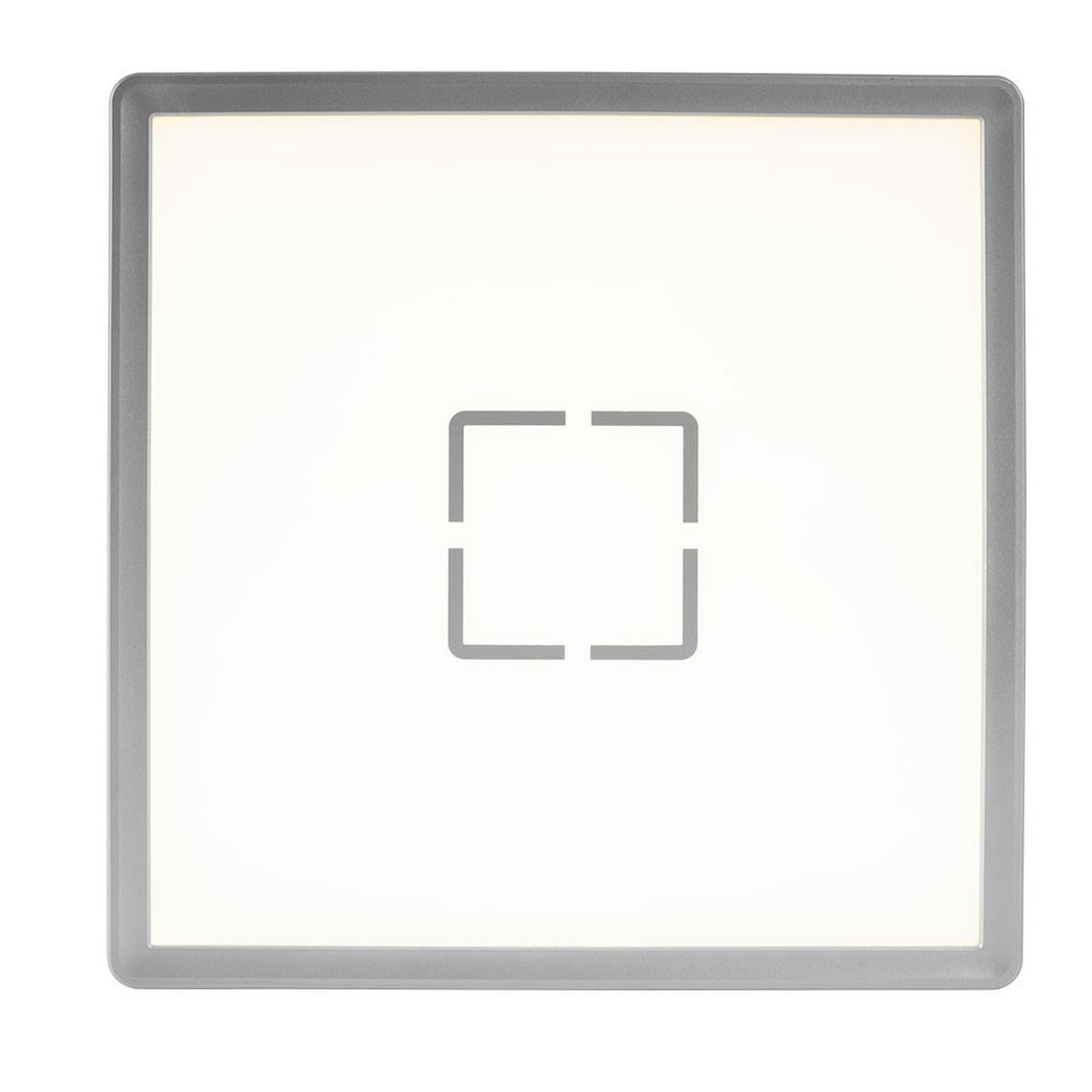 LED DECKENLEUCHTE Silber Backlight - Silberfarben, Kunststoff (29.3/29.3/2.8cm) - Briloner