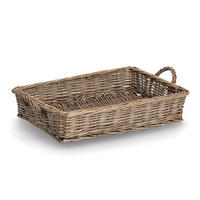 TABLETT Weide 41/30 cm - Braun, Naturmaterialien (41/8cm) - ZELLER