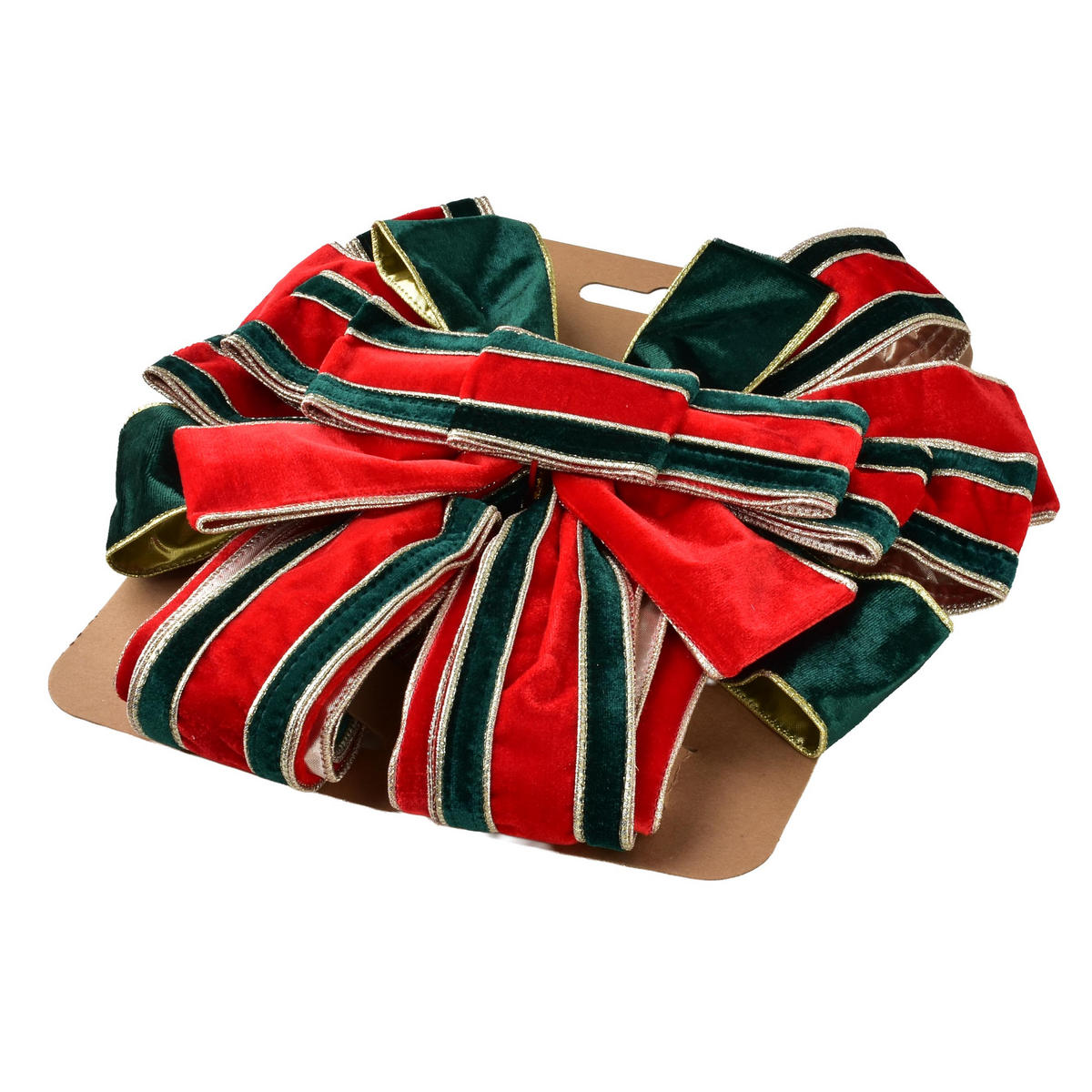 DEKOSCHLEIFE Santa Lila Bordeaux Samt - Rot, Textil (30/4/30cm) - Mondex