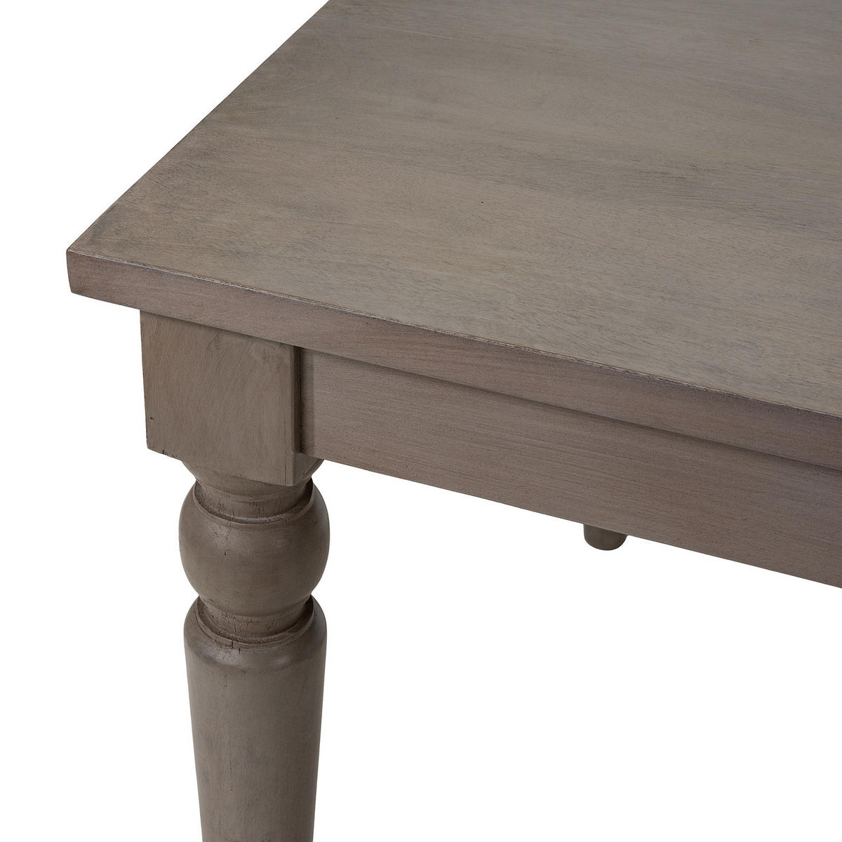 ESSTISCH - Mango massiv - Mango Braun - Graubraun, Holz (90/175/76cm) - home24