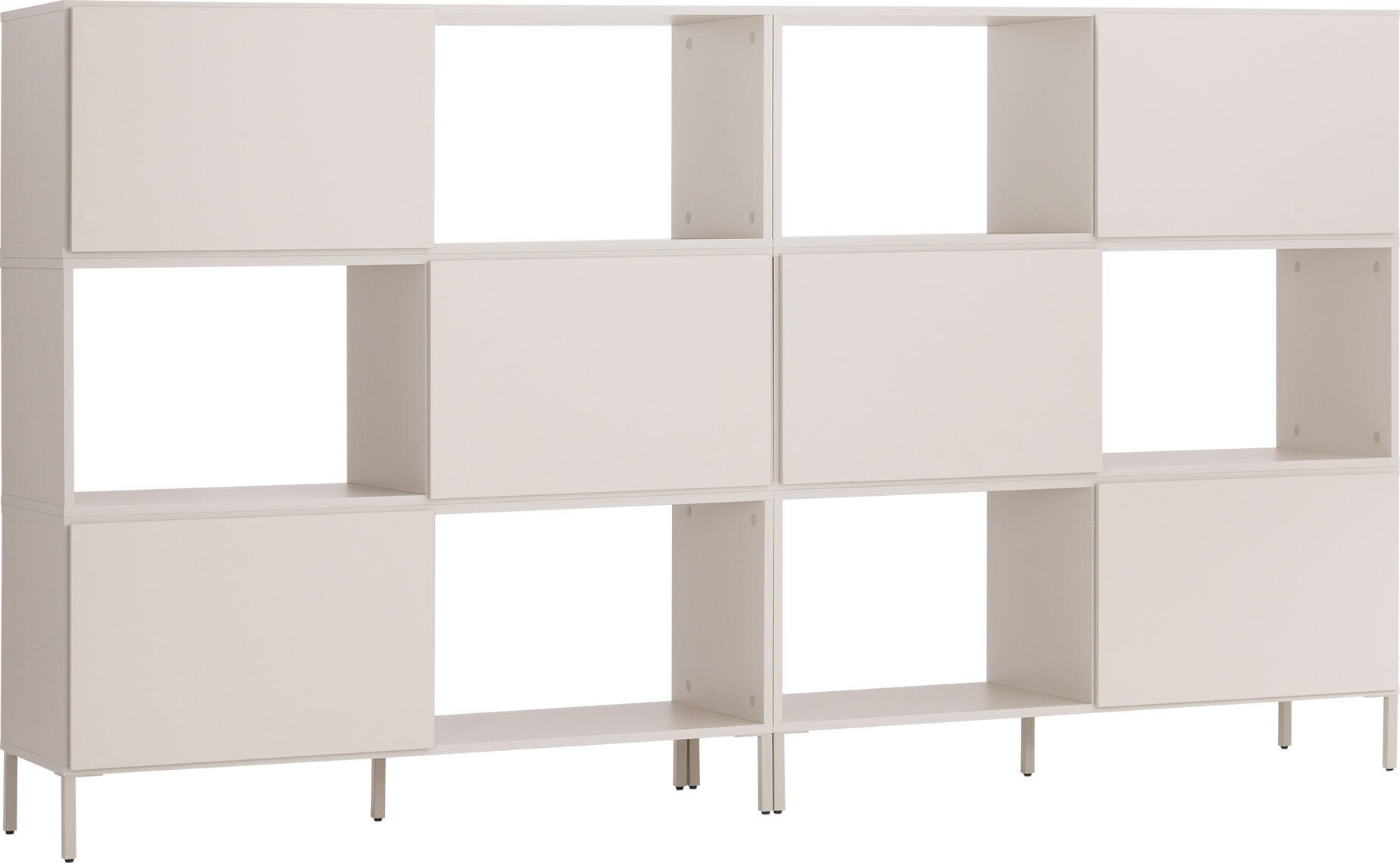 Vox Möbel Highboard-Set Beige 242x135x43.5 cm