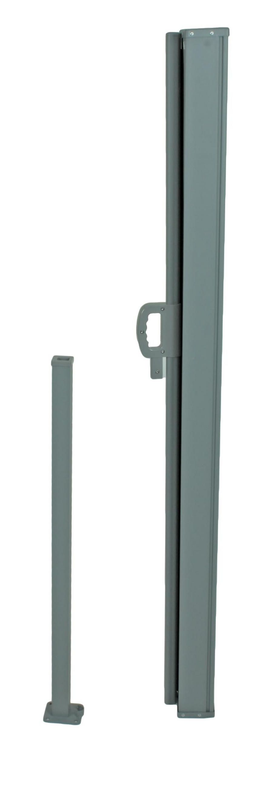 SEITENMARKISE Olyp Anthrazit Polyester Markise ausziehbar - Anthrazit, Kunststoff (9/160/300cm) - DELUKE