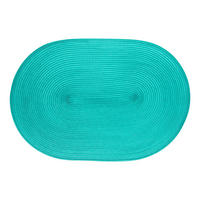 TISCHSET Oval, Kunstfaser, Karibik, 45 x 31 cm - Blau, Kunststoff (45/31/1cm) - Continenta