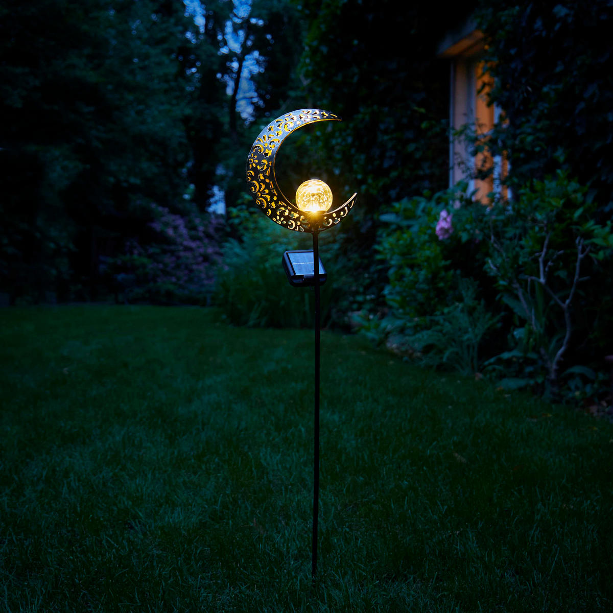 LED-SOLAR-GARTENSTECKER - mit Dämmerungssensor und wetterfestem Design für stilvolle Außenbeleuchtung, 1er-Set - Weiß, Kunststoff (3/20/90cm) - Northpoint
