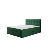 BOXBETT Toronto 160x200 Bonell-Matratze H3 und Topper - Silberfarben/Grün, Holz/Holzwerkstoff (160/200cm) - Ravio