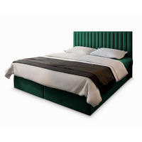 BOXBETT BRESEL 180x200 cm mit Matratze und Topper - Grün - Grün, Holz (180/200cm) - MASSENO