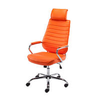 BÜROSTUHL Rako, Orange - Orange, Textil/Metall (60/128/67cm) - TPFLiving