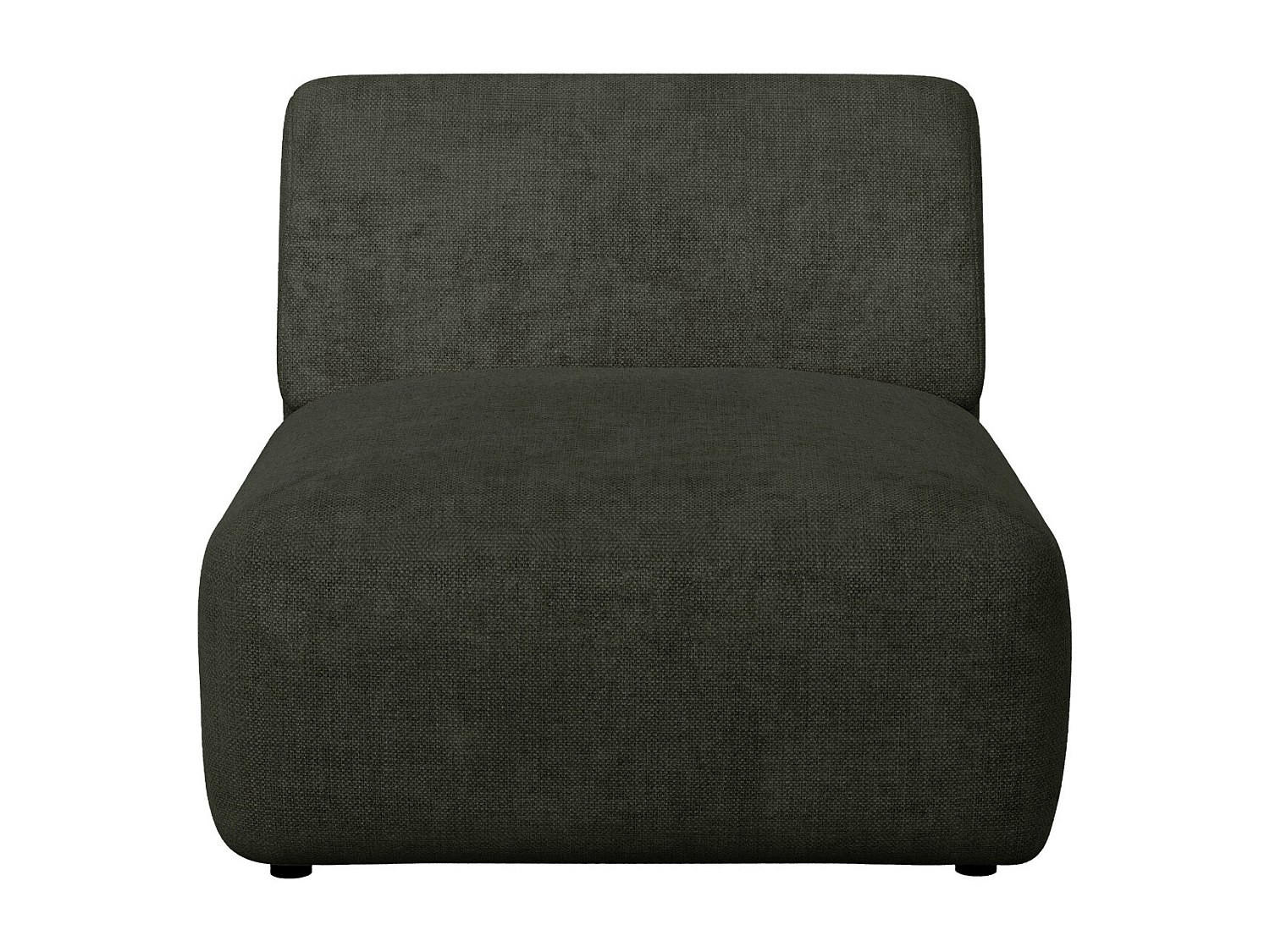 SESSEL mit gerader Rückenlehne - 1 Person - stoff - grün Pogni - Grün, Textil (75/73/97cm) - Vente-Unique
