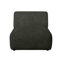 SESSEL mit gerader Rückenlehne - 1 Person - stoff - grün Pogni - Grün, Textil (75/73/97cm) - Vente-Unique