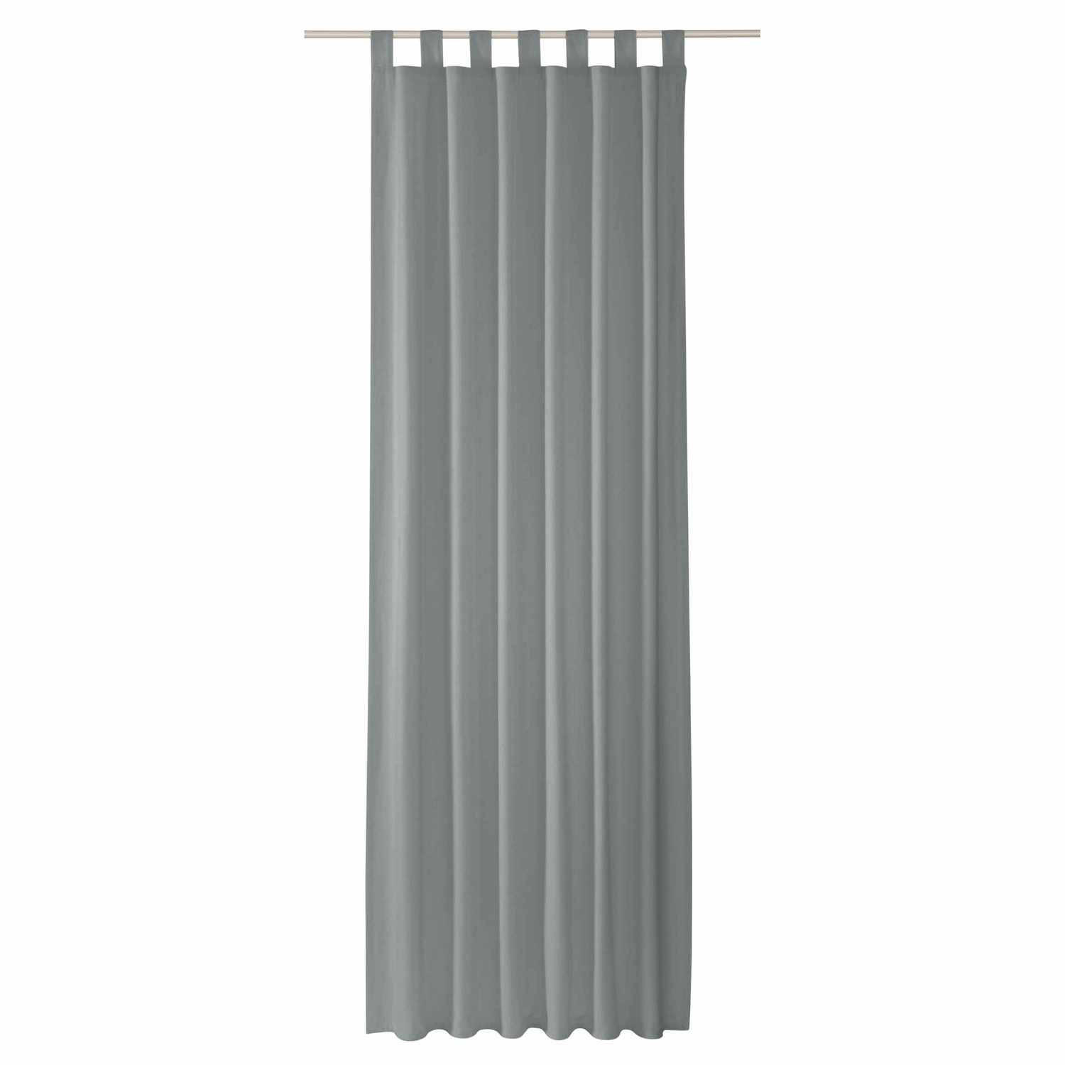 Tom Tailor Schlaufenvorhang Edelstahl 140x0.5x255 cm