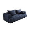 SOFA COCO SCHLAFSOFA mit Bettfunktion, CLOUD Stoffbezug, 2-Sitzer, freistehend, Größe: 250x105x90 cm, Dunkelblau - Dunkelblau, Holz/Textil (250/90/105cm) - DomoHome