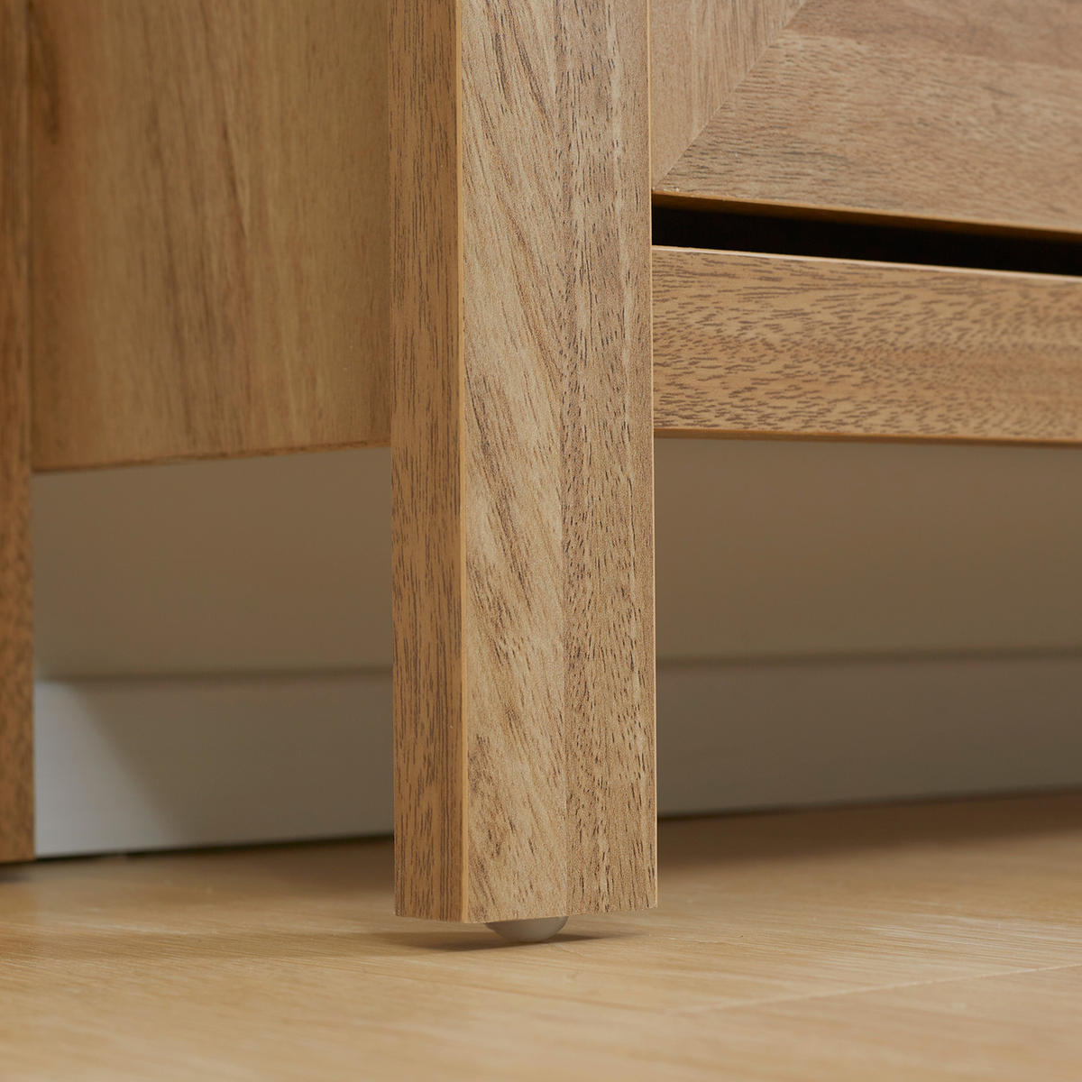 SCHUHSCHRANK DE-14986 3 Klapptüren mit Rattan-Optik Naturholz - Naturfarben, Holzwerkstoff (80/121.5/23.5cm) - ComfortXL