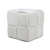 POUF Wiki hellgrau 43/43/43 cm Textil - Hellgrau, Textil (43/43/43cm) - Mondex