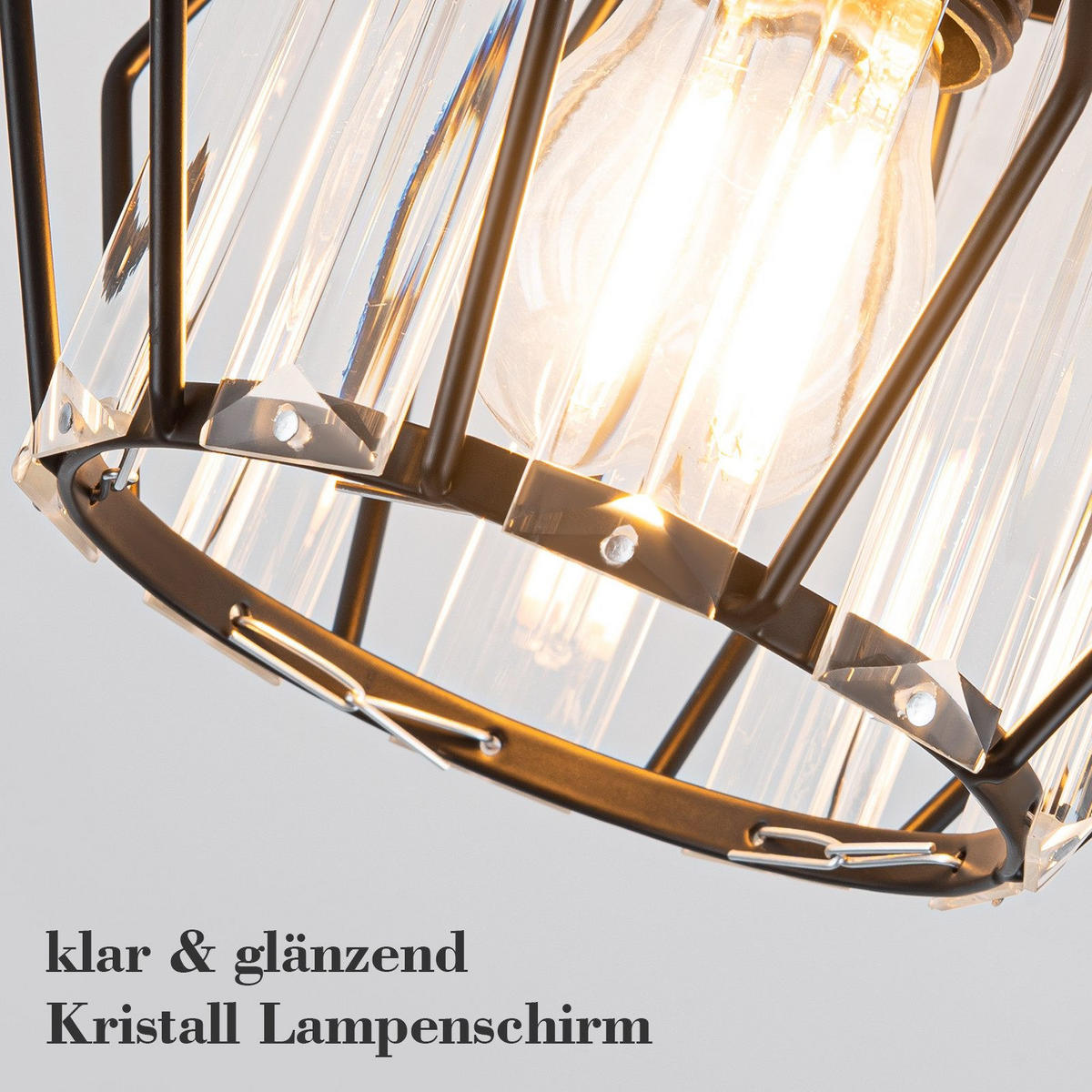 DECKENLEUCHTE Manges 16/15/15 cm - Schwarz, Metall (15/16/15cm) - Nettlife