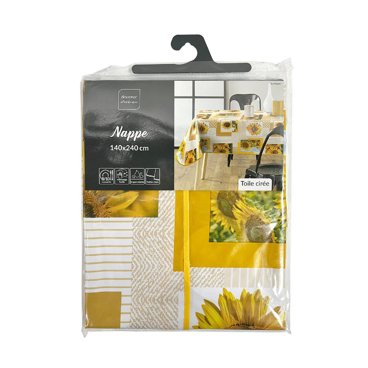 TISCHDECKE Sunflower 140/240 cm - Gelb, Kunststoff (140/240cm) - Douceur d´intérieur
