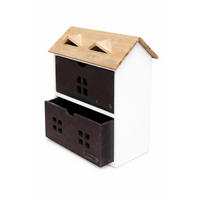 KOMMODE 2 Schubladen Holz/MDF 28/17/38 cm - Weiß, Holz (28/38/17cm) - DanDiBo