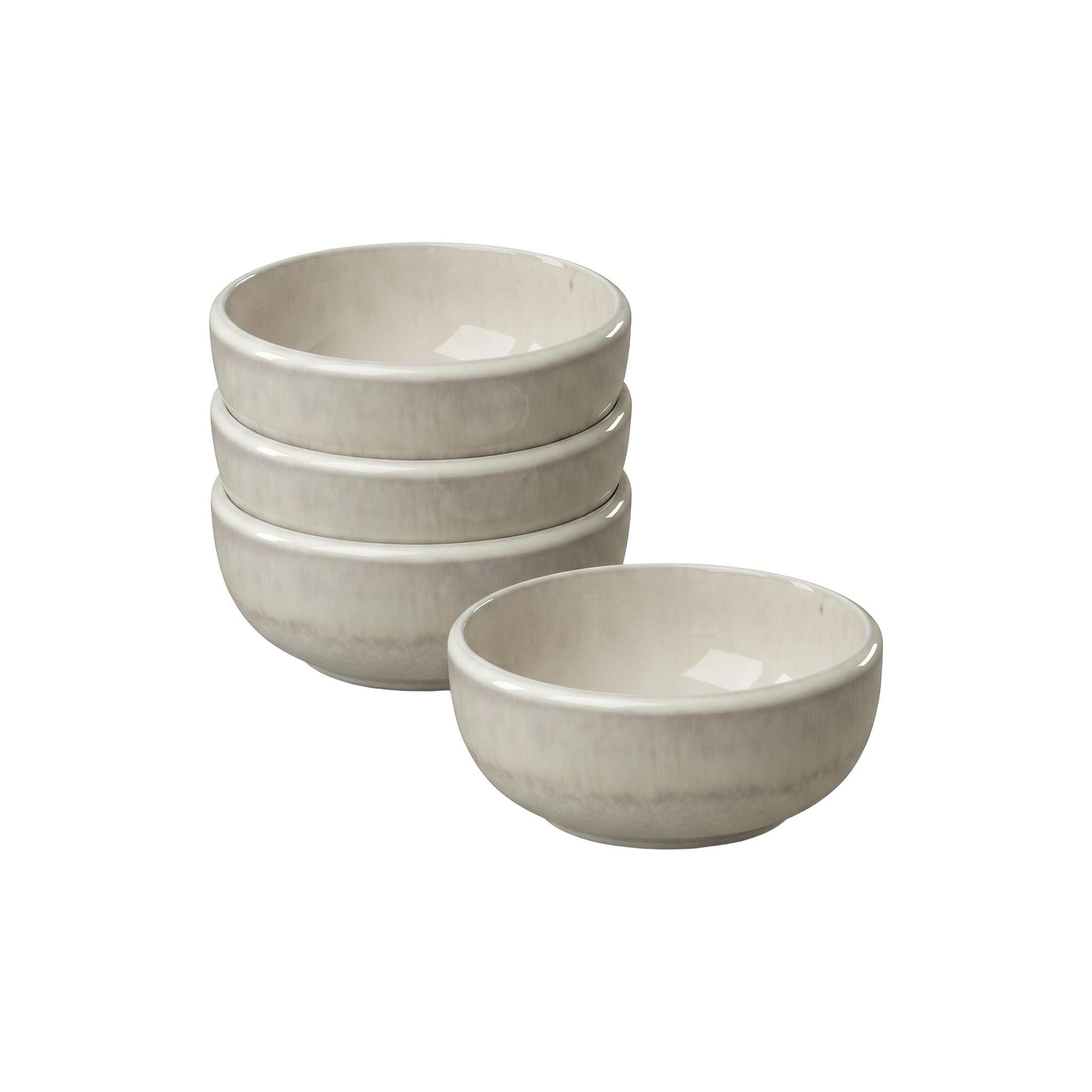 DIPSCHALEN Perlemor Sand beige ø 8 cm 4er Set - Beige, Keramik (8cm) - like.Villeroy & Boch