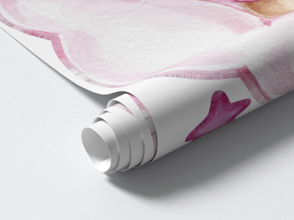 WANDAUFKLEBER 80x116cm - Schlafende Teddybären - Multicolor, Kunststoff (80/116/0.1cm) - Wallfluent