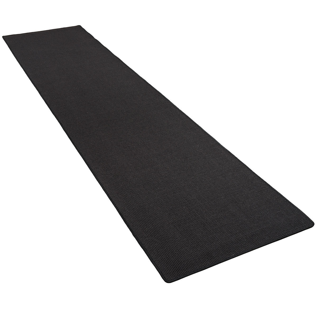 SISAL NATUR LÄUFER TEPPICH - Schwarz, Textil (100/300cm) - Snapstyle