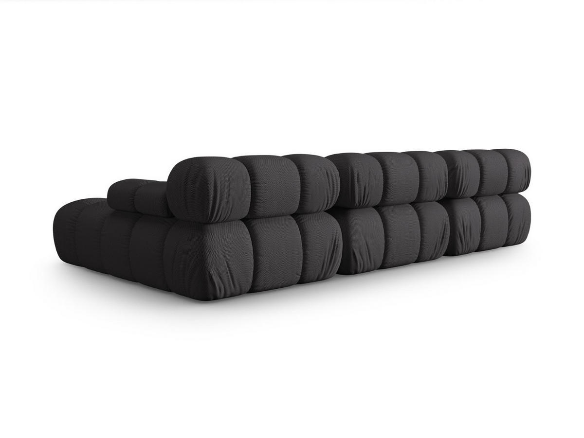 ECKSOFA modular rechts Bellis aus 3D-Stoff Expresso 4 Sitzplätze - Graubraun, Textil (155/282cm) - Micadoni