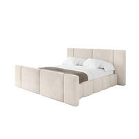 POLSTERBETT mit Bettkasten, Fußteil und Lattenrost, Boxbett ohne Matratze - NILO-Z 180x200 Beige - Ecru, Holzwerkstoff/Textil (180/200cm) - ALTDECOR