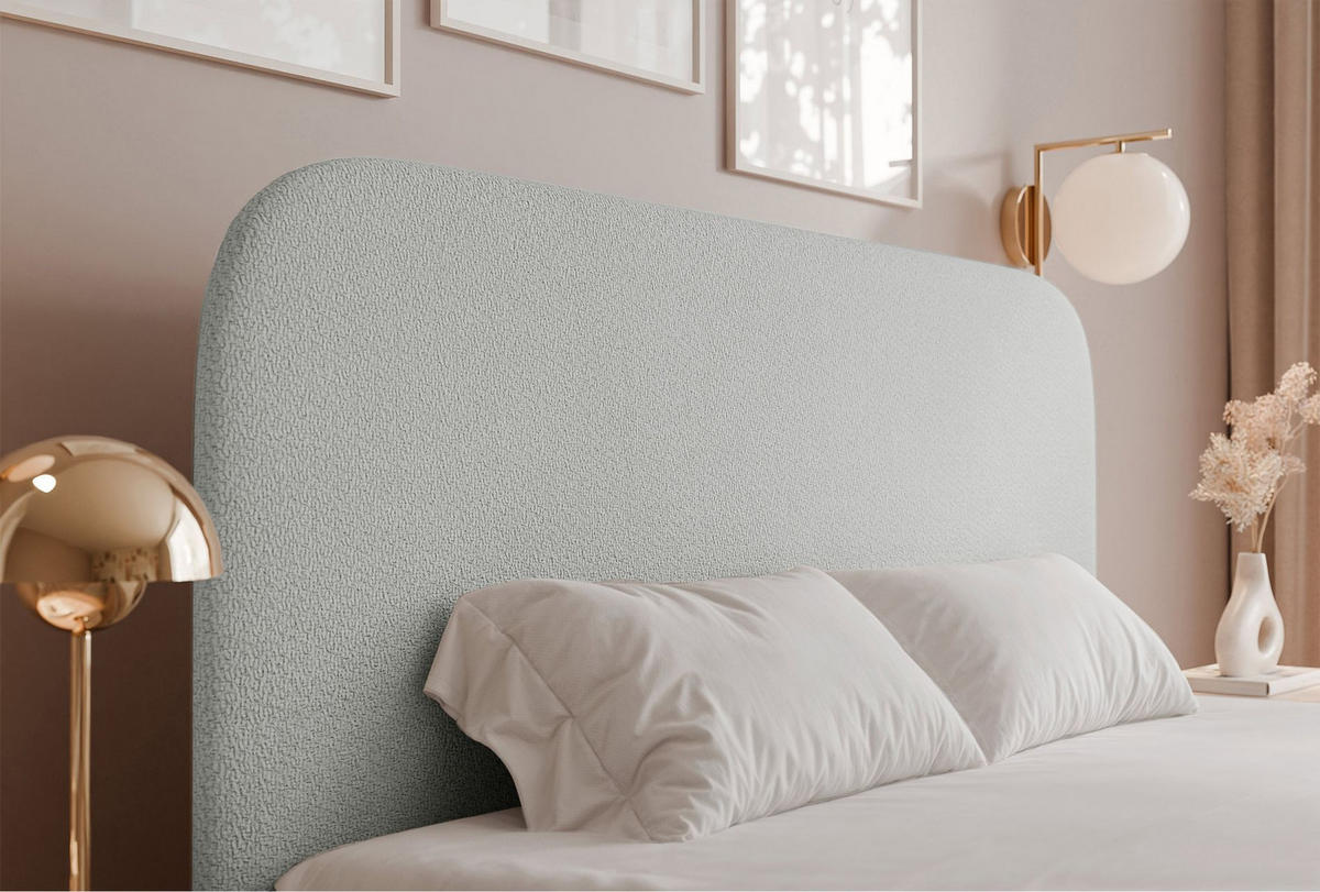 POLSTERBETT Sonvivo Hellgrau Chenille 140x200 cm - Hellgrau, Kunststoff/Textil (140/200cm) - Selsey