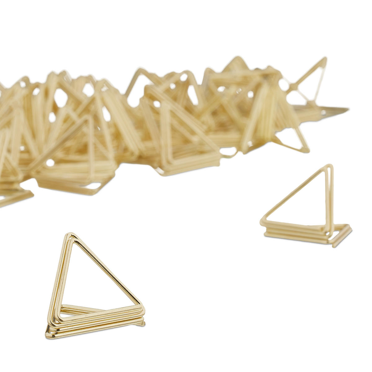 48XDRŽIAK na stôl - zlatá, kov (2.5/2/2.5cm) - Relaxdays
