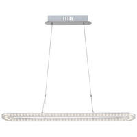 LED HÄNGELEUCHTE Acryl Silber - Silberfarben, Metall (80/15/120cm) - Globo Lighting