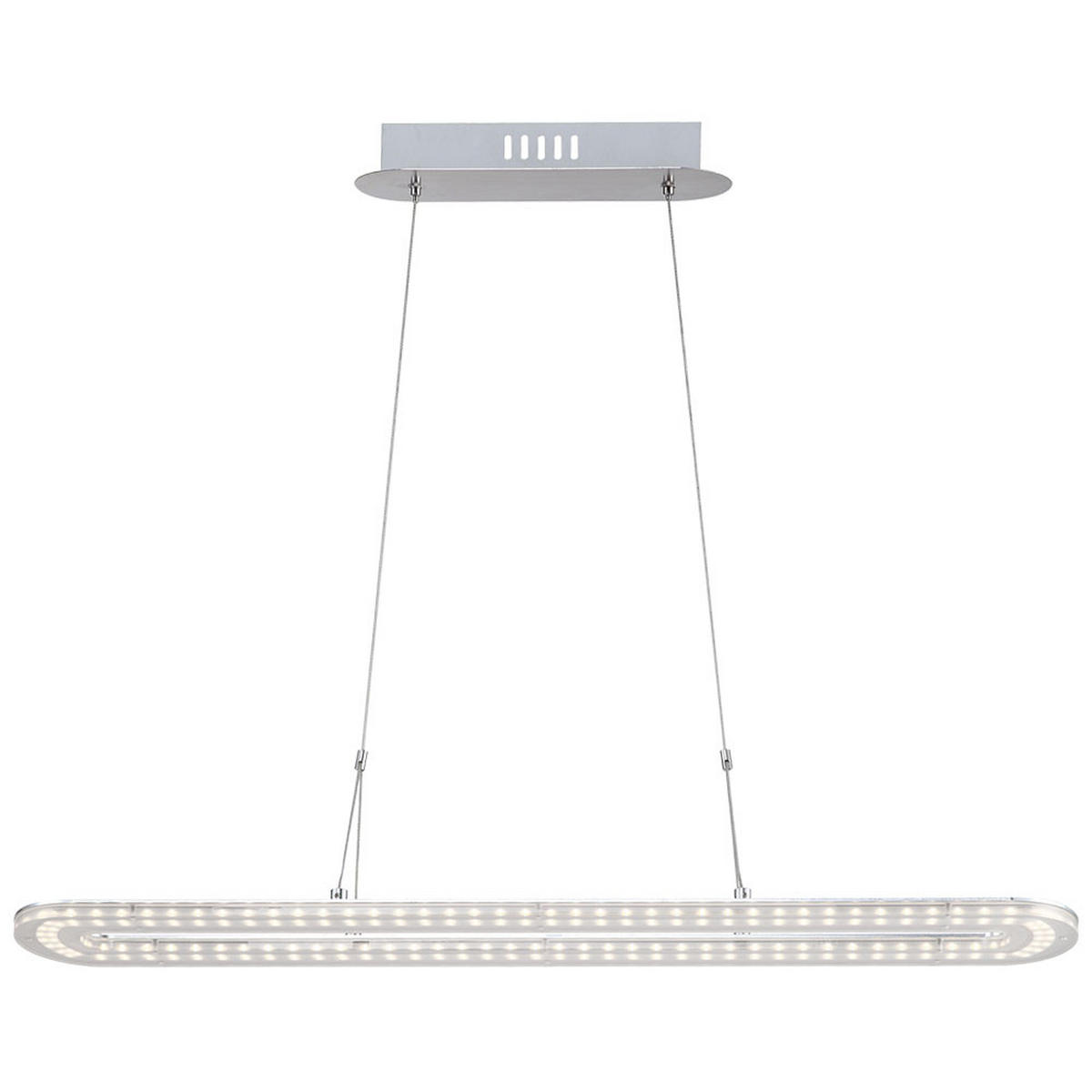 LED HÄNGELEUCHTE Acryl Silber - Silberfarben, Metall (80/15/120cm) - Globo Lighting