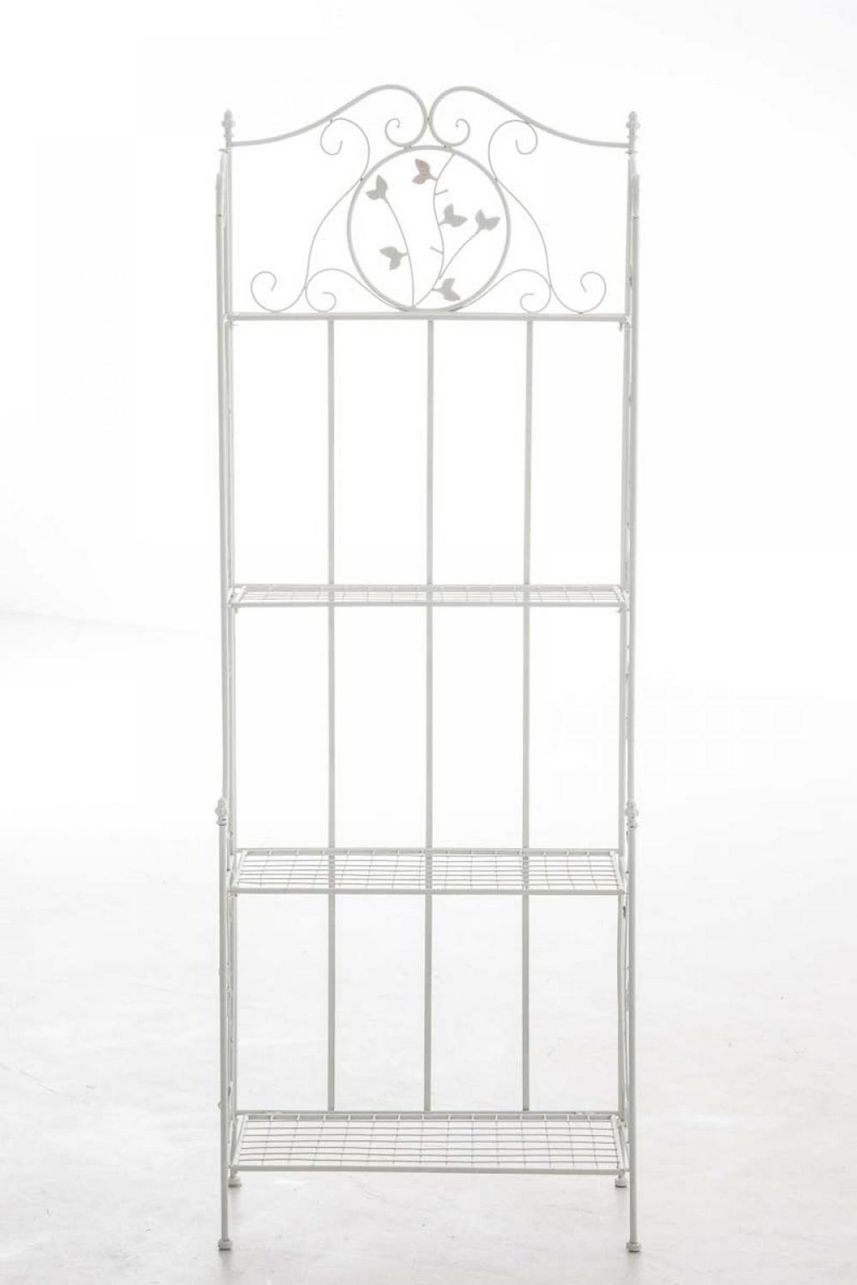 STANDREGAL Metall Weiß - Weiß, Metall (60/158/33cm) - CLP