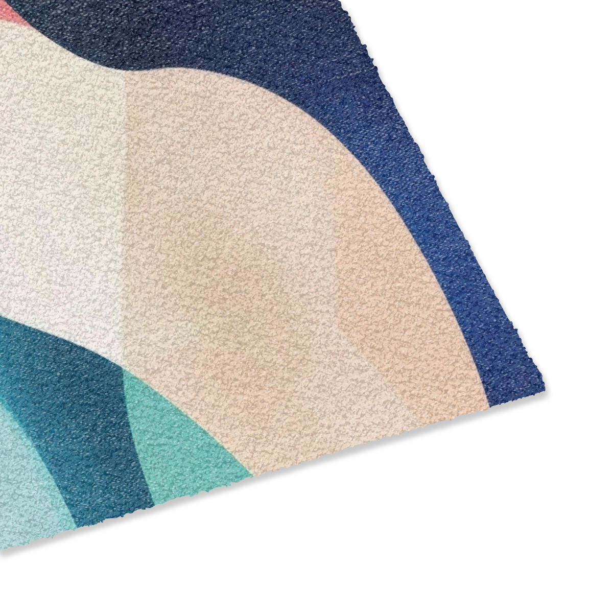 FUSSMATTE Abstrakt - Blau - Rosa Fußabtreter 60x40 cm - Multicolor, Kunststoff (60/40cm) - MuchoWow