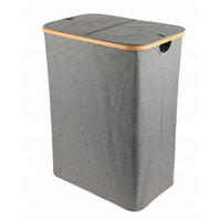 WÄSCHEKORB 145lCD-306899 grau - Grau, Textil (57/38/68cm) - JuMi