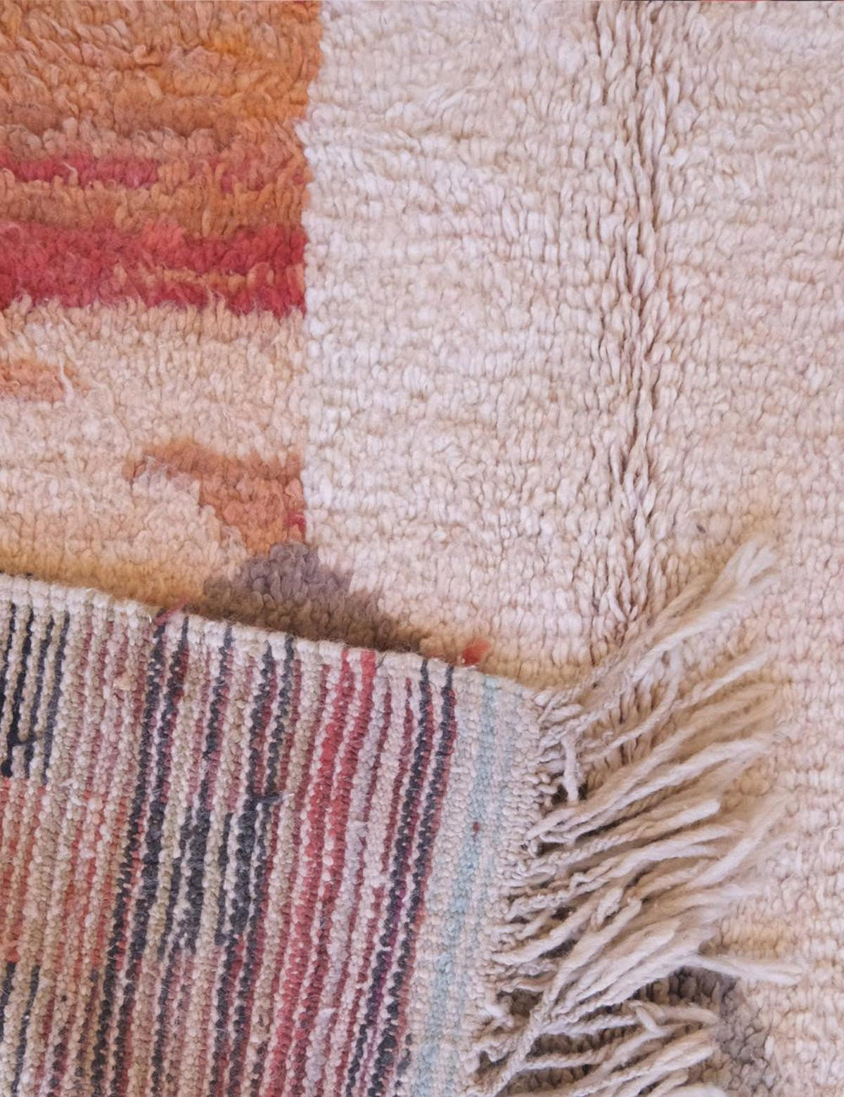BERBERTEPPICH abstrakt und raffiniert aus Wolle 140x 200 cm - Multicolor, Naturmaterialien (140/200cm) - AFK Living