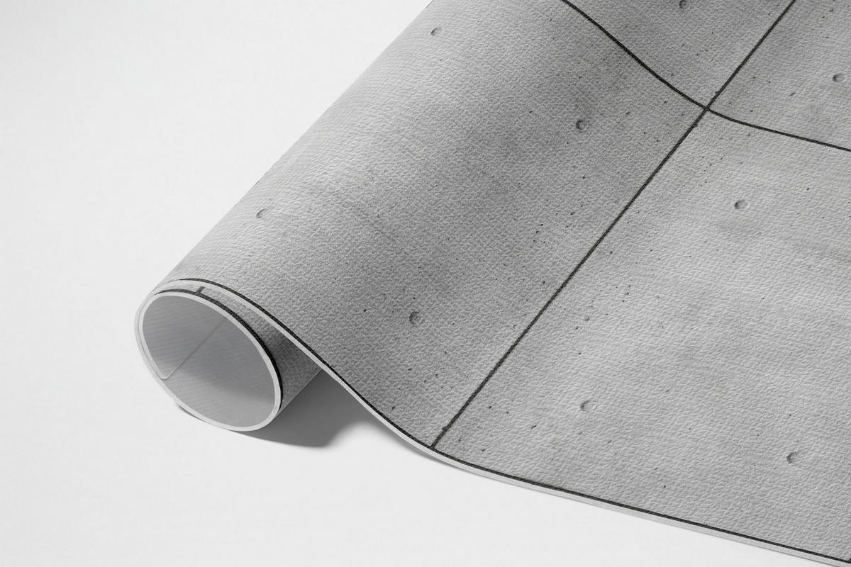 TEPPICH 60x90 cm Rohplatten Optik - Schieferfarben, Kunststoff (60/90cm) - Wallfluent