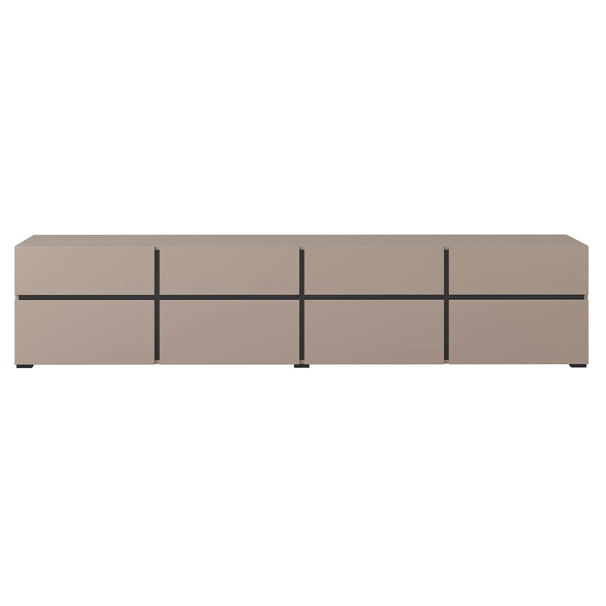 TV STOLÍK Lilia Taupe - taupe, kompozitné drevo (225/48/40cm) - Petits-meubles