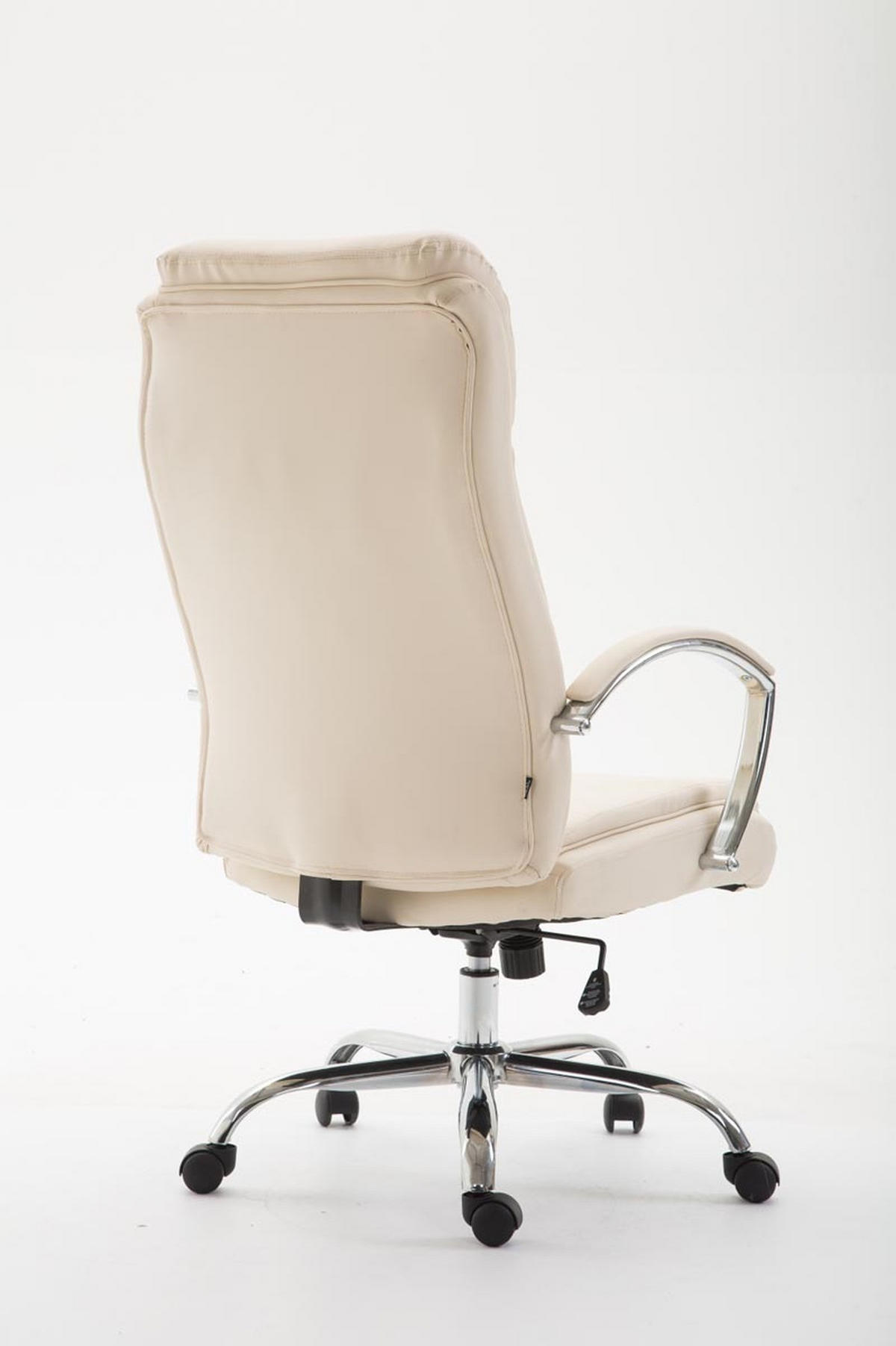 BÜROSTUHL Volute, Kunstleder Creme - Creme, Textil/Metall (65/125/73cm) - TPFLiving