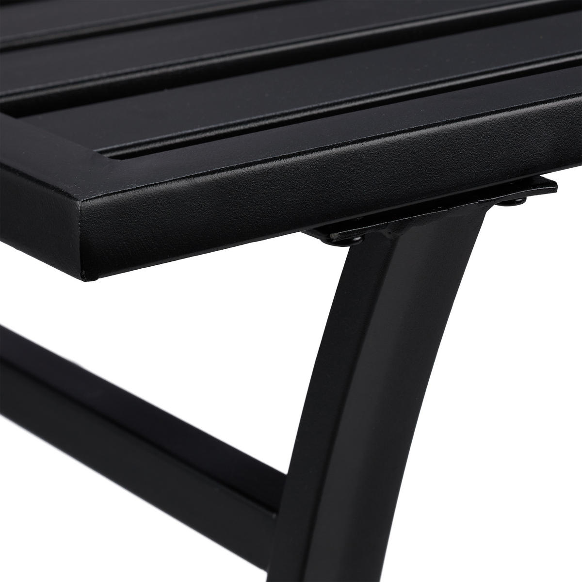 GARTENTISCH - Schwarz, Metall (60/120/55.5cm) - Relaxdays