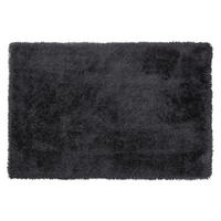 SHAGGYMATTA Cide 200/140 cm - Svart, Plast (140/200cm) - Beliani